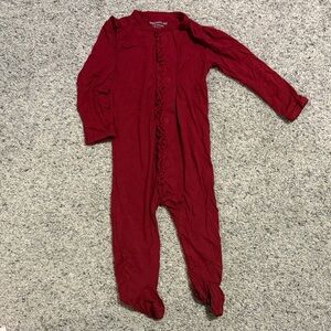 Magnetic Me Deep Red/Maroon Kids Footie
